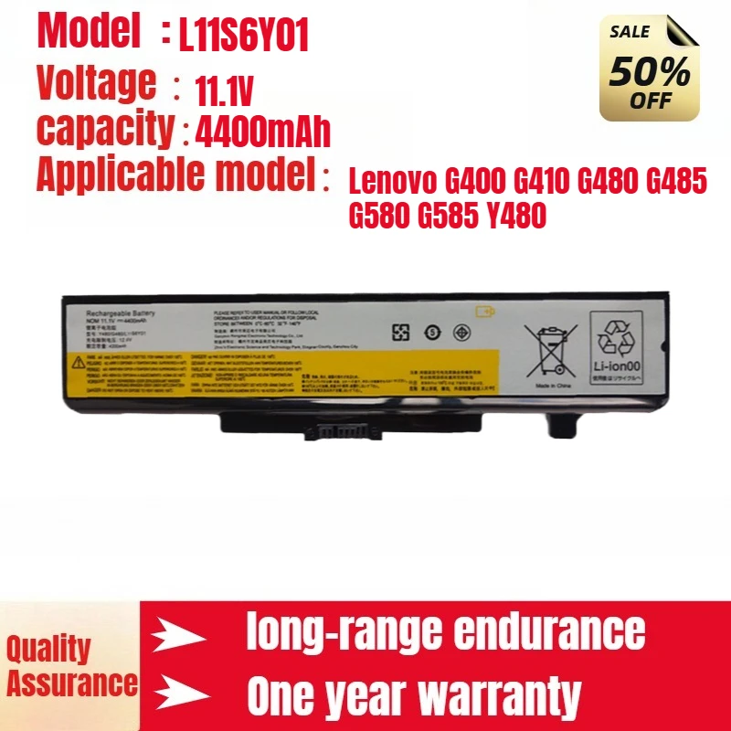 

L11S6Y01 Аккумулятор для ноутбука Lenovo, подходит для Lenovo G400 G410 G480 G485 G580 G585 Y480, оригинальный литий-ионный аккумулятор
