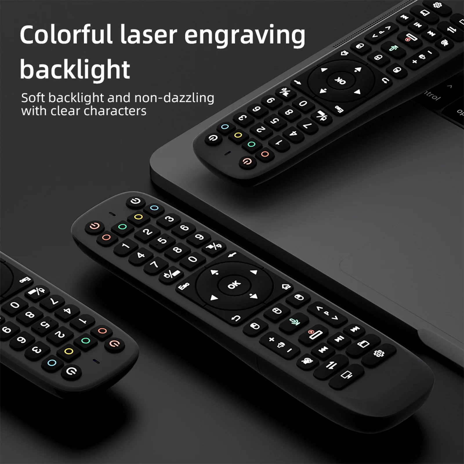 All in One Smart Universal Remote Control with Air Mouse Universal TV Control and Setup for Android TV Box Smart TV PC Projector
