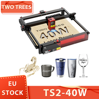TWO TREES TS2-40W Laser Engraver Cutter, 6000mm/min Speed, Dual Power Modes, Smart APP Control, Large Engraving Area 450x410mm