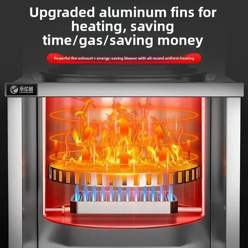 t-20  Noodle Cooking Furnace Commercial Noodle Cooking Bucket Electric Heating Square Multifunctional Gas Bottom Bucket