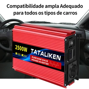 Reine sennoidale Wellenleistung Wechselrichter 12 V bis 220 V 50 Hz 2500W 3500W 4500W 5000W 6000W DC für Wechselspannungswandler EU -Stromquelle 10 Hauptverkäufe 6000W Wechselrichter - №5