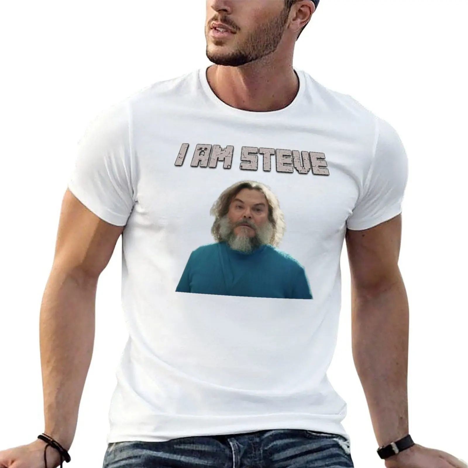 

Jack Black I am Steve T-Shirt essential t shirt man t shirts for men T-Shirt
