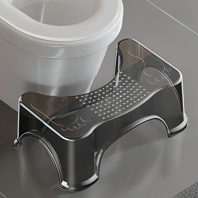 Sgabello da toilette moderno: poggiapiedi impermeabile e antiscivolo per adulti e anziani. Facile da pulire, senza elettricità.