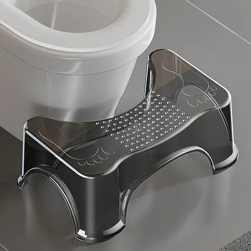 Imagen 2 del producto Taburete de inodoro moderno: reposapiés impermeable y antideslizante para adultos y ancianos. Fácil de limpiar, sin electricidad.