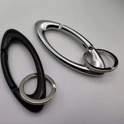 Men Alloy Carabiner Blackout Mountaineering Keychain Oval Multifunctional Belt Buckle Accessories Key Ring Unisex