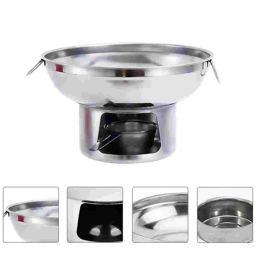 Alcohol Stove Portable Pot Cooking Chaffing Dishes Kitchen Small Hot for Camping Stainless Steel Furnace Little