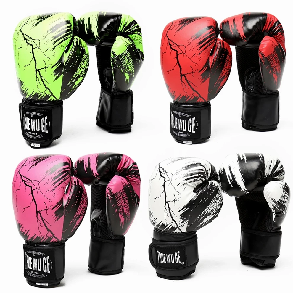 

Kickboxing Gloves PU Leather Sports Karate Gloves Workout Protection for Karate Sparring Taekwondo Mitts for Boys Girls Adults