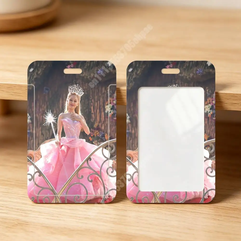 A-Ariana G-Grande Plastic Card Holder Worker ID Card Clear Transparent Employee Visitor Pass