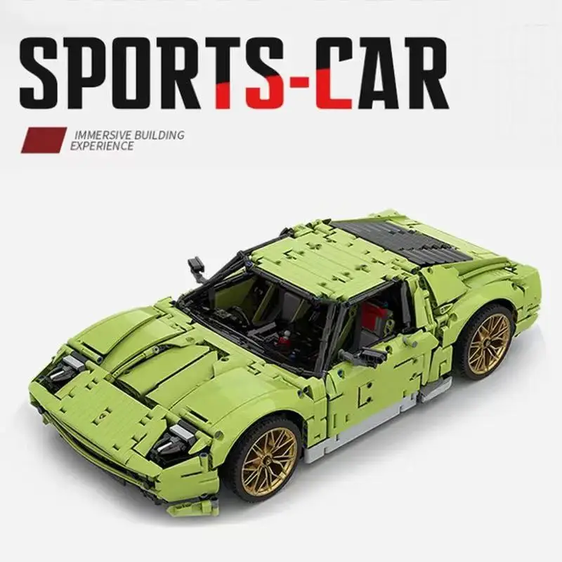 MOC-119000 verde Super SportsCar I8 Compatible 42115 bloques de construcción rompecabezas educativos juguetes regalos de cumpleaños