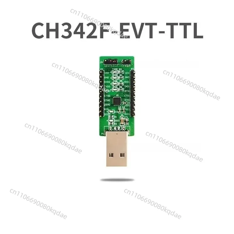 USB To Dual TTL Serial Communication Module Reference Model CH342F TTL Function Evaluation Development Board