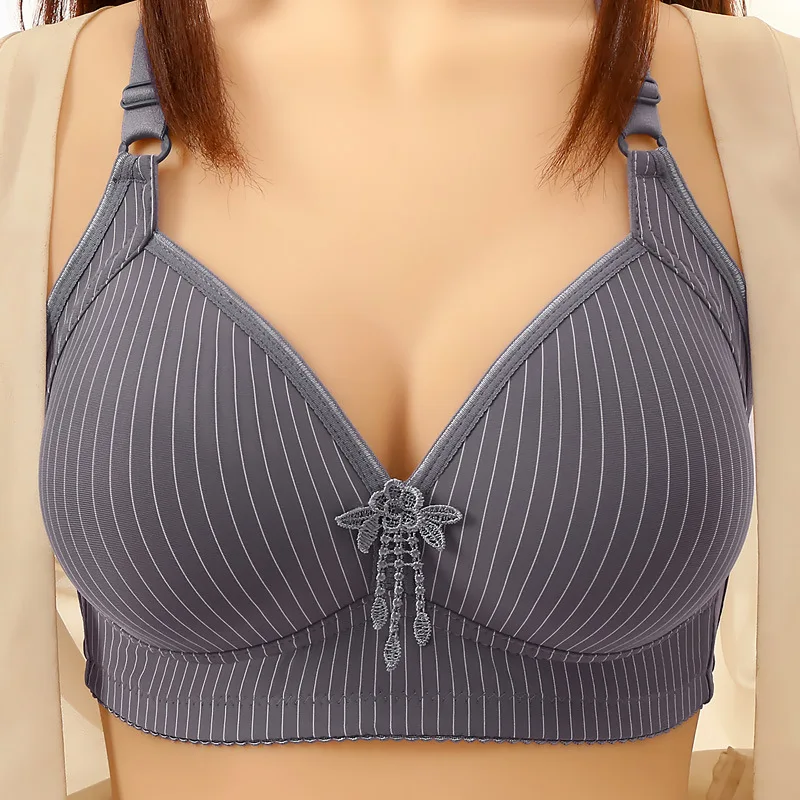 Damen-BH mit verstellbaren Trägern, Übergröße, minimiert das Erscheinungsbild, für große Brüste, verhindert Durchhängen, ohne Bügel, leichter Mädchen-BH