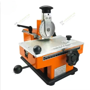 Manual Steel Embossing Machine Small Semi-automatic Metal Name Plate Engraving S Letters Label Printer