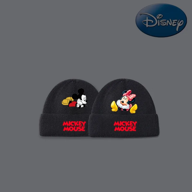 Mickey Minnie Mouse Printed Hat Winter Warm Children Hat Knitted Cap Wool Cap Warm Cap Beanie Hat Girl Boys Hats Birthday Gifts