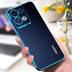 For OPPO Reno 9 8 7 Pro Plus Reno8pro+ Reno8 Reno7 SE Find X3 X5 Pro Electroplating Phone Case Lens All-inclusive Soft Silicone