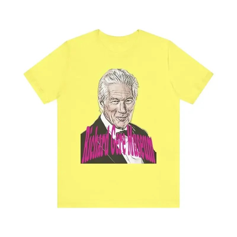Richard Gere Museum Print Art T Shirt Crewneck