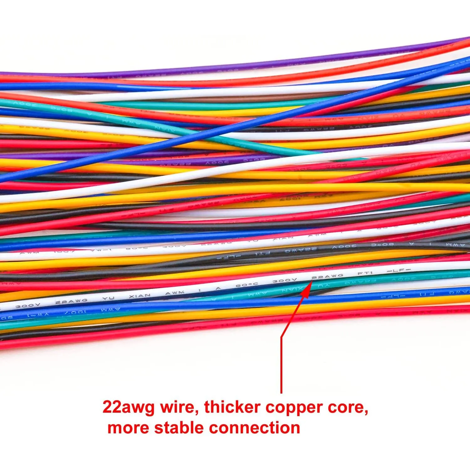 2.54mm JST Connector with 22AWG Pre-Crimped Wire, 2/3/4/5/6 Pin Housing JST Adapter Cable Connector 20cm Wire