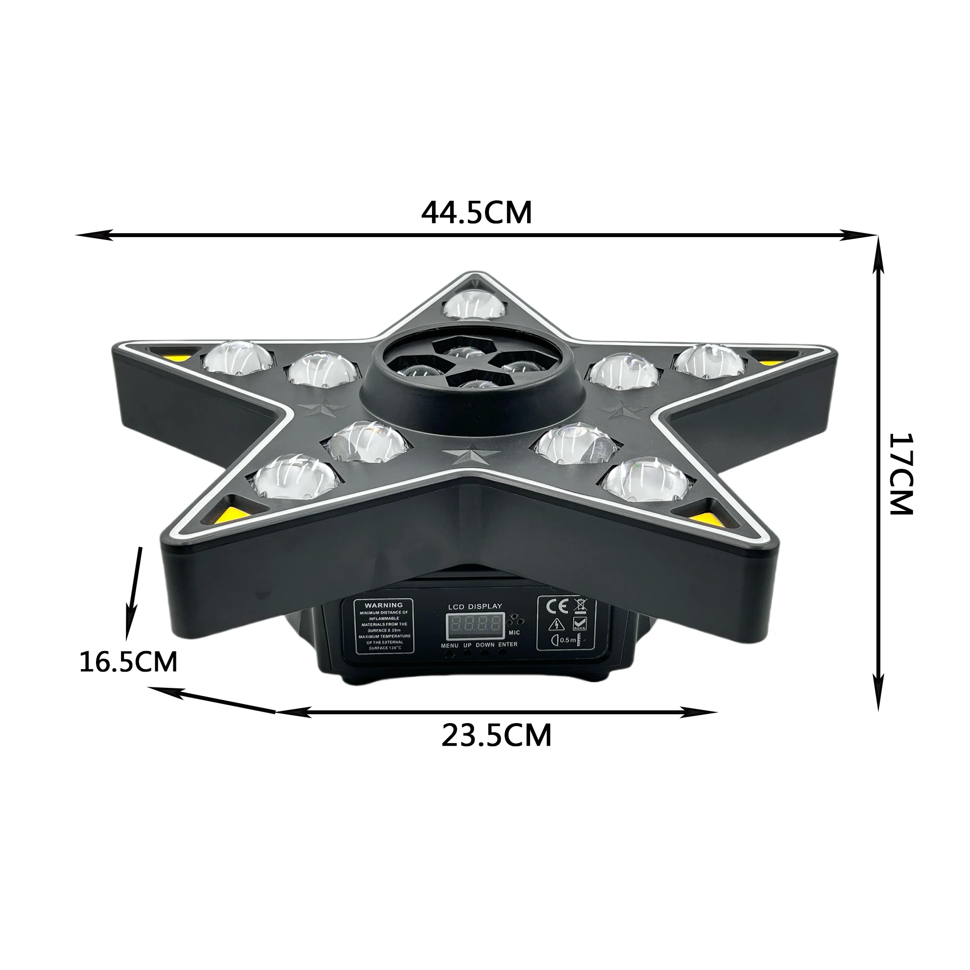 New Disco Laser Light 180W LED Beam Starry Sky Projection Lights DMX Controlled Moving Head Holiday Party Wedding  Audience Lamp