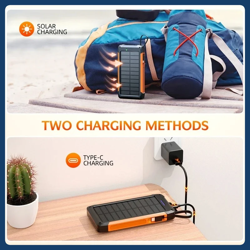 بنك طاقة شمسي مغناطيسي 20000 مللي أمبير في الساعة بطارية خارجية 15 وات شاحن لاسلكي Magsafe سريع لهاتف iPhone 16 Samsung S24 Xiaomi Powerbank