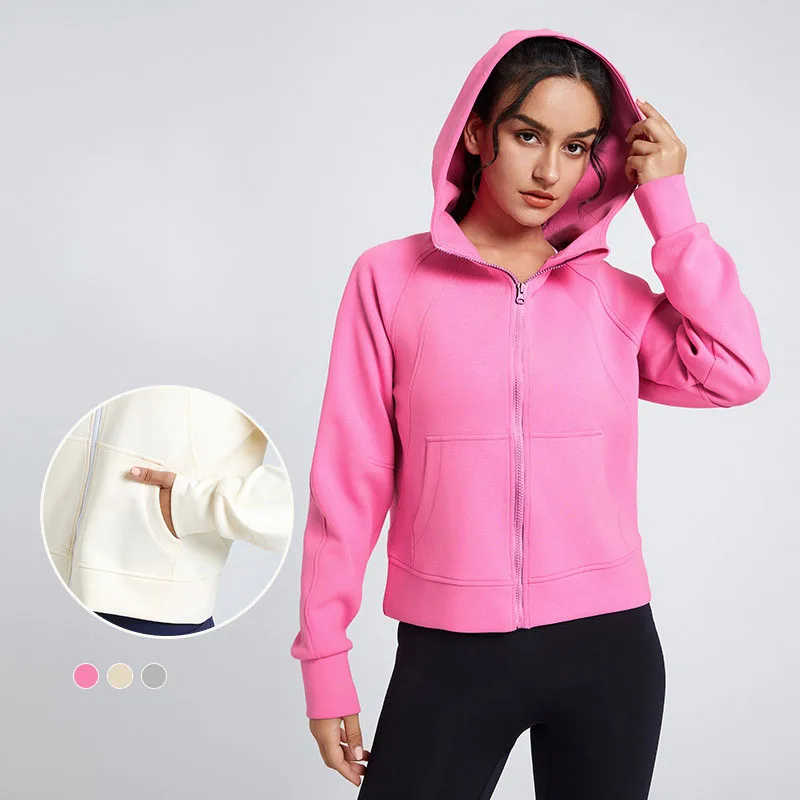 

New Casual Sports Hoodie Top, Outdoor Running And Cycling Zipper Jacket, Hoodie