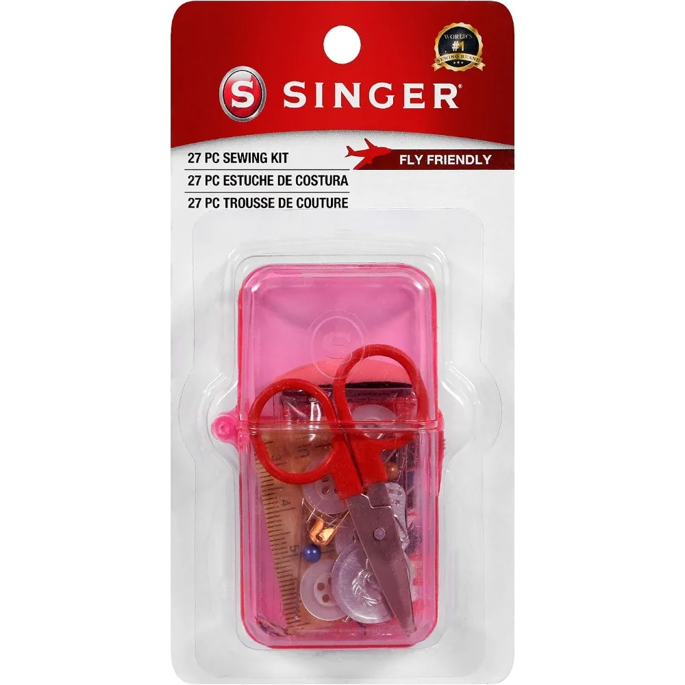 Travel Sewing Kit Portable Sewing Set with Needles Threads Buttons Scissors Thimble for Emergency Repairs Home Traveling Assorted Colors view 5