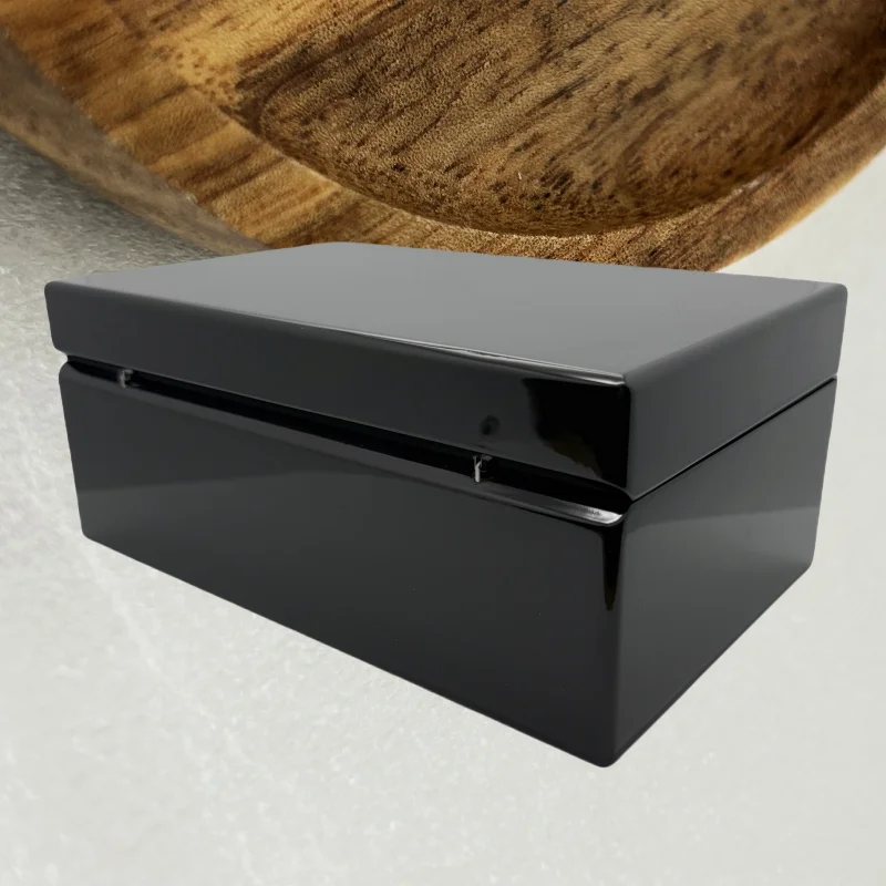 GMOGAR модная прямоугольная черная мужская байковая деревянная коробка для часов с бумажным пакетом подходит для FM NH35 NH36 витрина для хранения часов