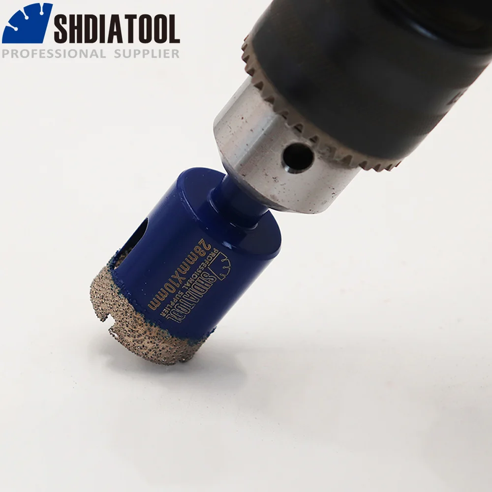 SHDIATOOL 5 قطعة/المجموعة 6/8/10 مللي متر الماس النواة هول المنشار لقمة ثقب ل بلاطة من البورسلين الرخام الثلاثي عرقوب الجافة الحفر هول المنشار