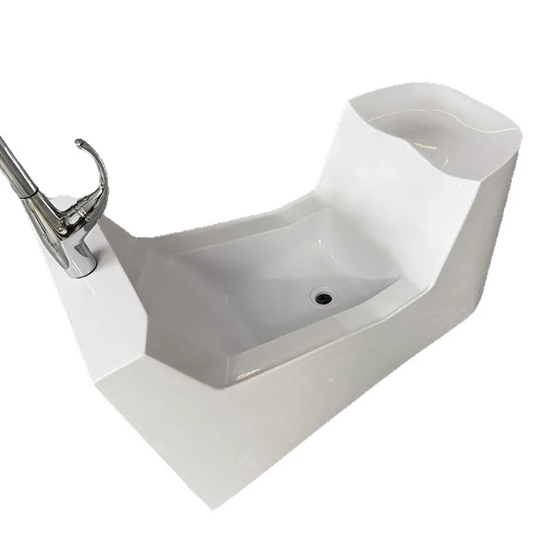 

Artificial stone foot wash basin, hand wash and foot wash integrated large