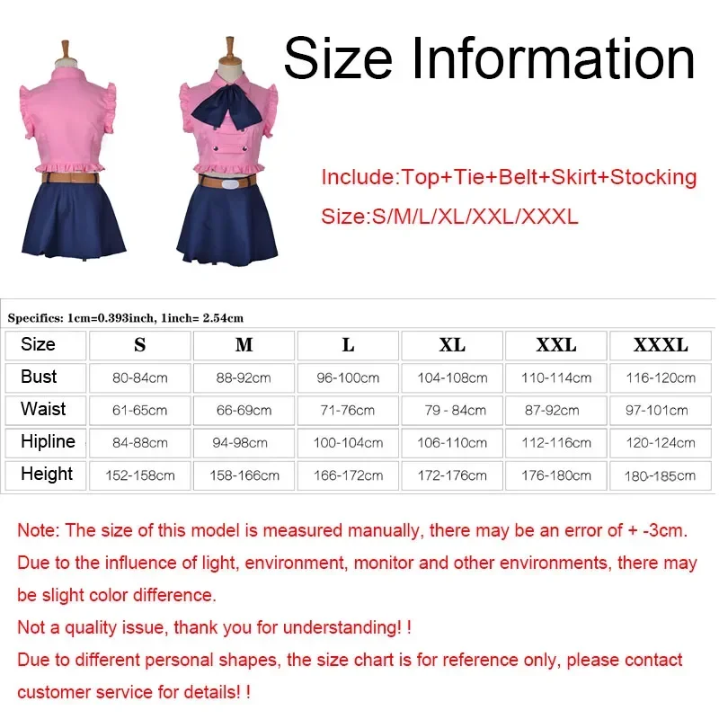 أزياء الخطايا السبع المميتة إليزابيث ليونز التأثيرية إليزابيث شعر مستعار أخضر فاتح شعر طويل بدلة تنورة قصيرة للسيدات أزياء M1