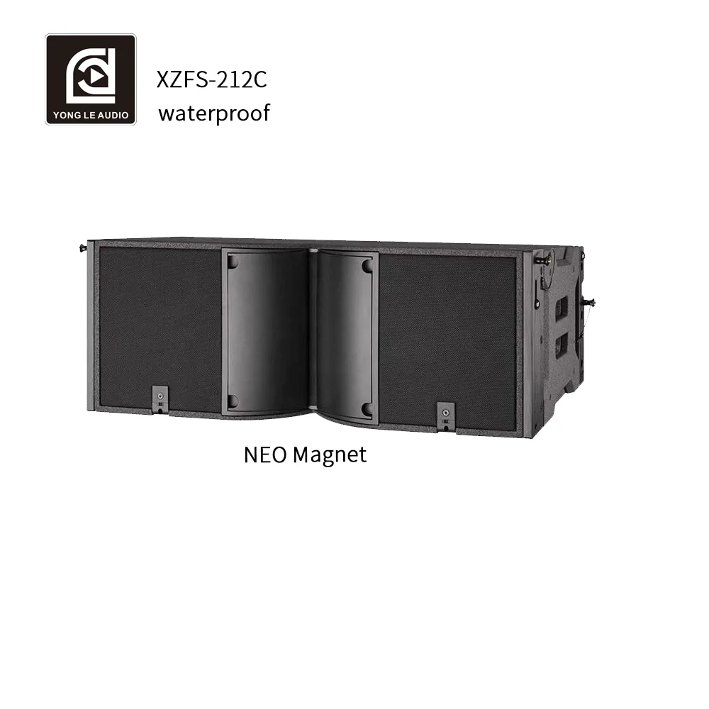Double 12 Inch Waterproof Full Frequency Concert Professional Speaker Line Array System Neodymium Crossover Passive Loudspeakers