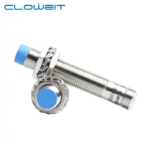 Cloweit – capteur de proximité d'inductance IP65 M12 NPN PNP DC10-30V, 4 broches, connexion cylindrique, commutateurs d'approche métallique, série LJ12A3