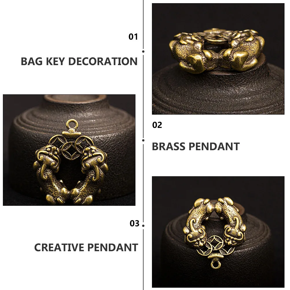 

4pcs Coin Pi Keychain Creative Pendant Lightweight Durable Creative Pendant Decorative Bag Charm Key Ring Accessories