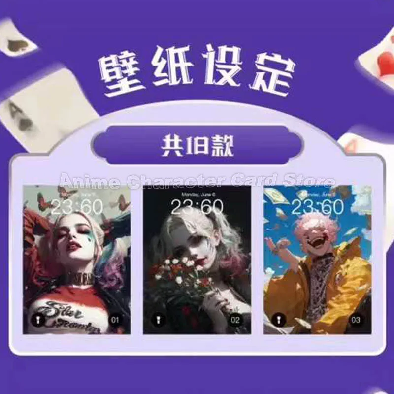 Joker Card King And Queen Crazy Clown Movie Anime Character Collection Cards Children Kids Toy Birthday Gift