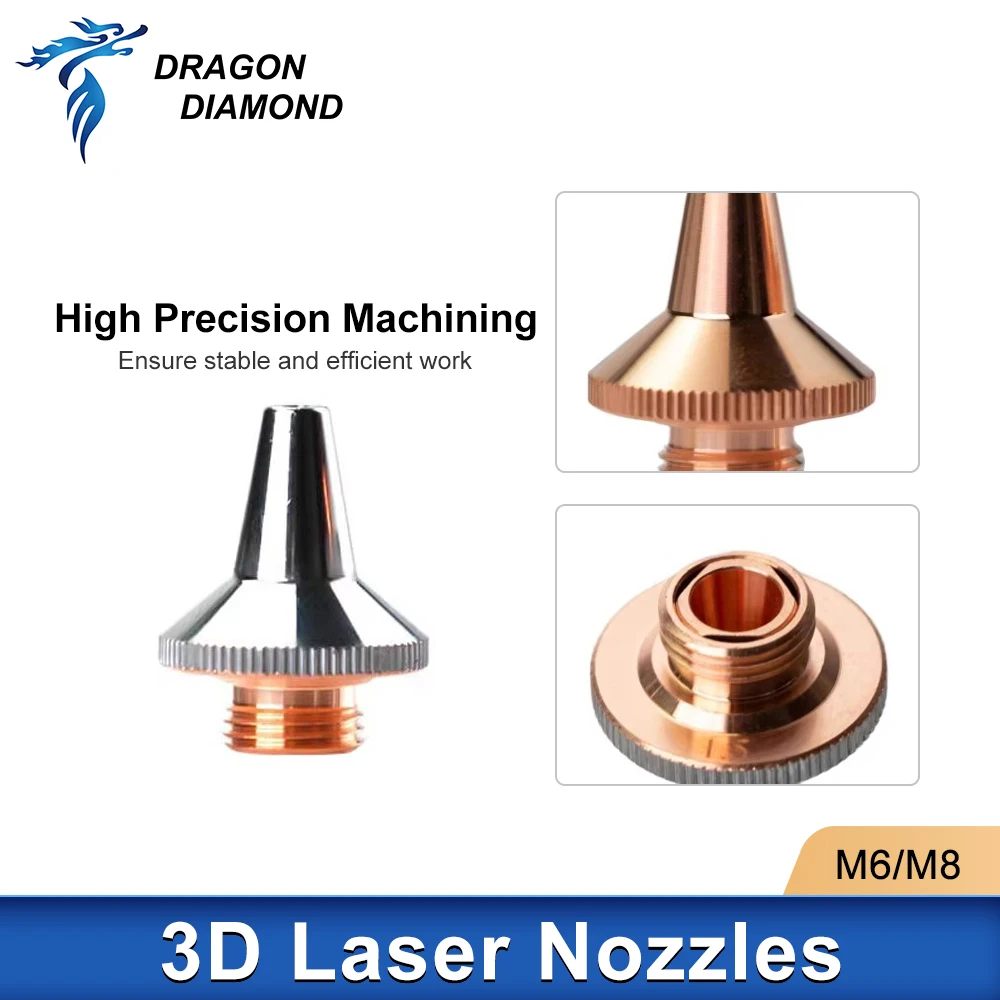 3D Fiber laser cutting machine nozzle three-dimensional cutting nozzle pipe cutting machine accessories M6 M8 cutting head