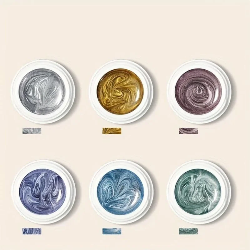 Metallic Gel Polish Painted Liner Gel Super Bright Mirror Chrome Gel Semi Permanent French Line Nail Gel Varnish view 6