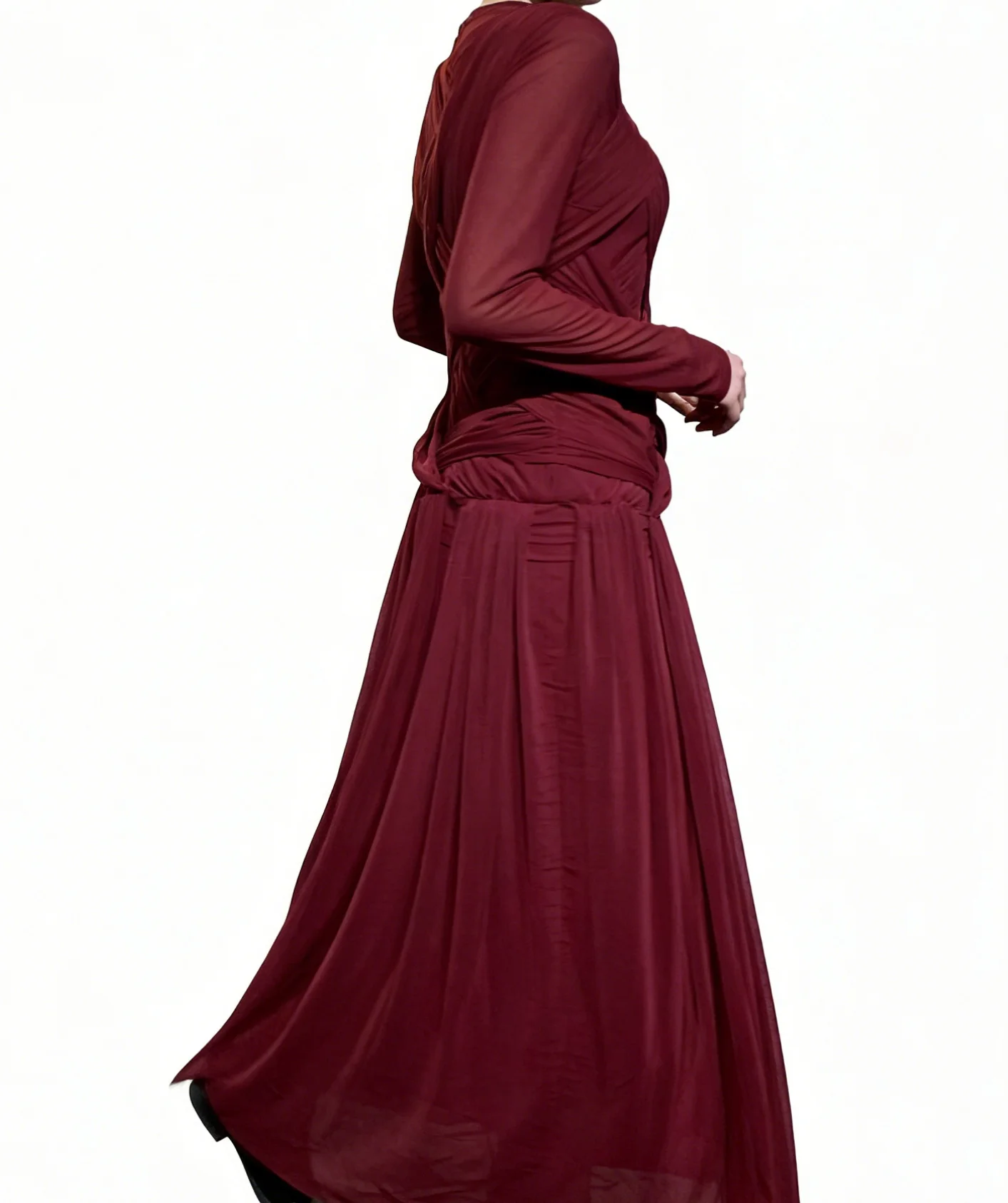 2025 Autumn/Winter New Design Mesh Layered Cake Dress-GZXX395