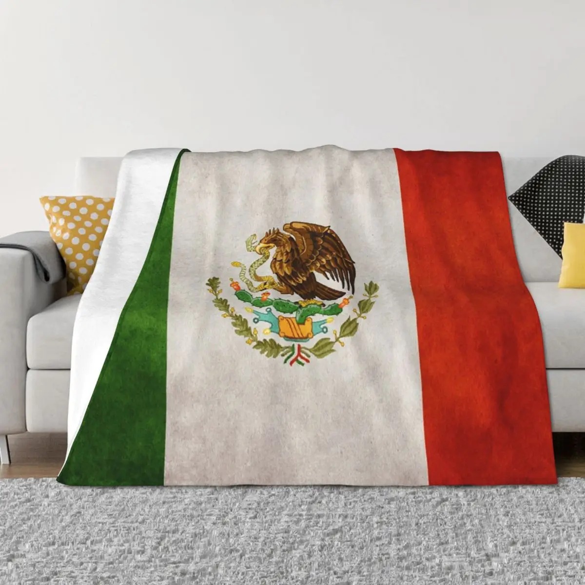 

Mexico Mexican Flag National Flag of Mexico Throw Blanket Decorative Throw Luxury Throw Custom sofa bed Blankets