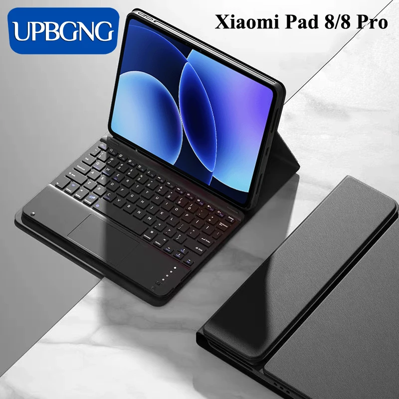 

Чехол с сенсорной клавиатурой для Xiaomi Pad 8 Pro Pad 8 7 11,2-дюймовый чехол с беспроводной Bluetooth-клавиатурой для Mi Pad 7 8 Pro, аксессуары