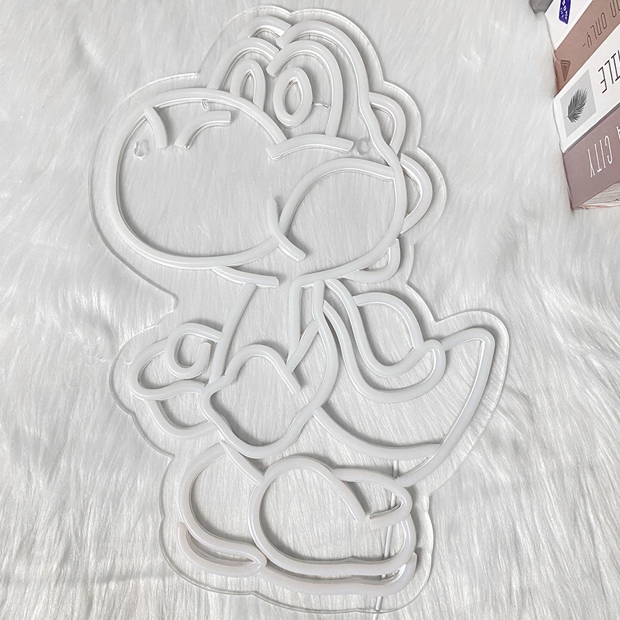 علامة نيون Led على شكل ديناصور، مصباح حائط أكريليك كرتوني لطيف، يستخدم لغرفة النوم والدراسة والبار وغرفة الألعاب وديكور النادي والهدايا للأصدقاء.