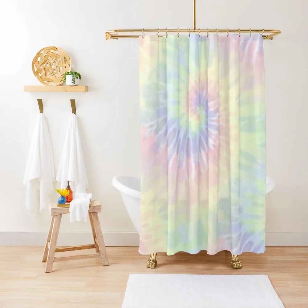 

Pastel tie-dye Shower Curtain Shower Waterproof Anime Shower Set For Bathroom Toilet Accessories Bathroom Curtain