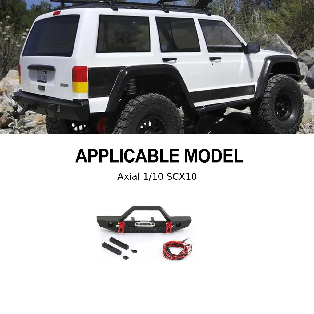 1/10 Frontstoßstange RC Upgrade Teil Aluminiumlegierung Langlebige Rc Frontstoßstange Für Axial SCX10 TRX4 TRX6 RC Auto Teil