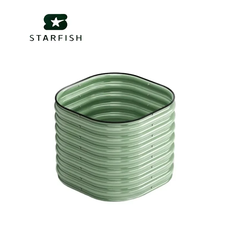 DIY Raised Garden Bed Kit, Galvanized Steel Powder Coated Planter Box, Durable Outdoor Flower Vegetable Growing Container