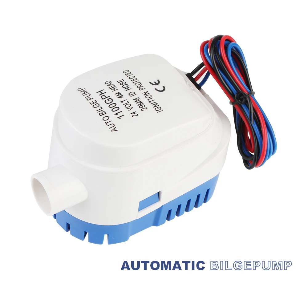 

1100GPH Automatic With Switch 12V 24V Volt Boat Submersible Bilge Pump DC Electric Marine Water Pump