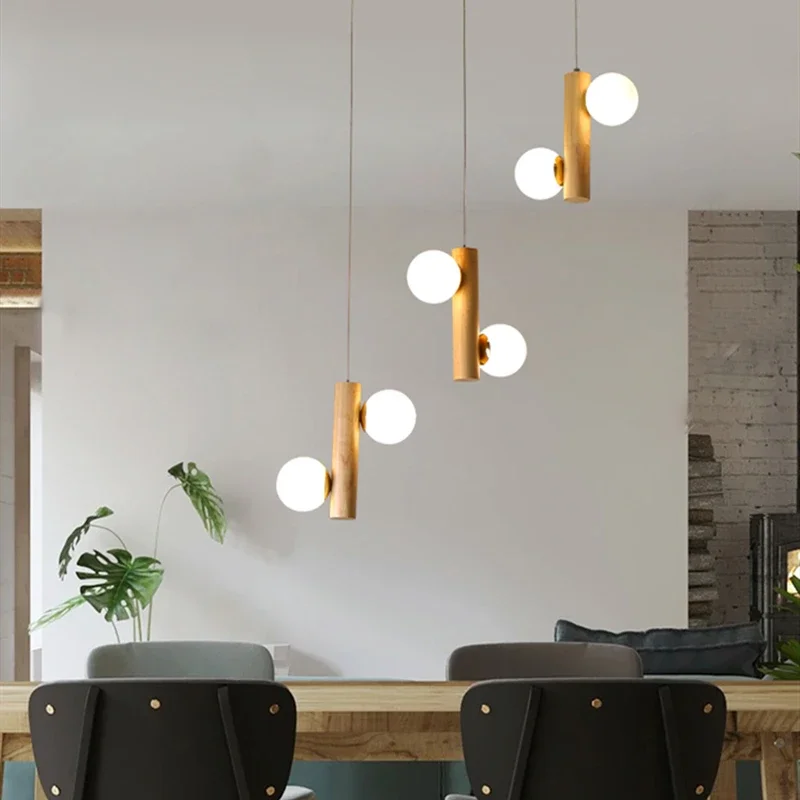 LED Chandelier For Kitchen Table Living Room Bedroom Home Frosted Glass Lampshade Hanging Lights Suspension Multiple Luminaire