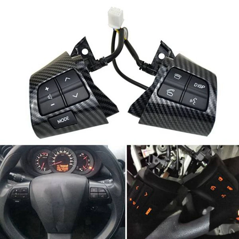 Steering Wheel Audio Control Button Cruise Switch 84250-02230 Parts For Toyota Corolla / Wish / Altis 2010-2013 Carbon