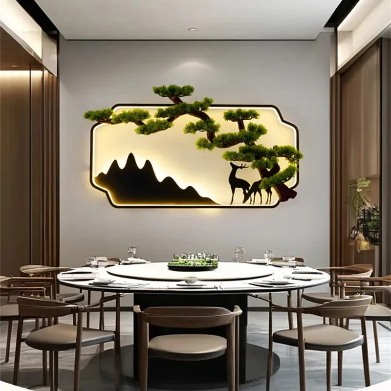 

FAIRY Modern LED Wall Picture Light Inside Creative Chinese Pine Landscape Mural Sconces Lamp for Home Living Bedroom Study