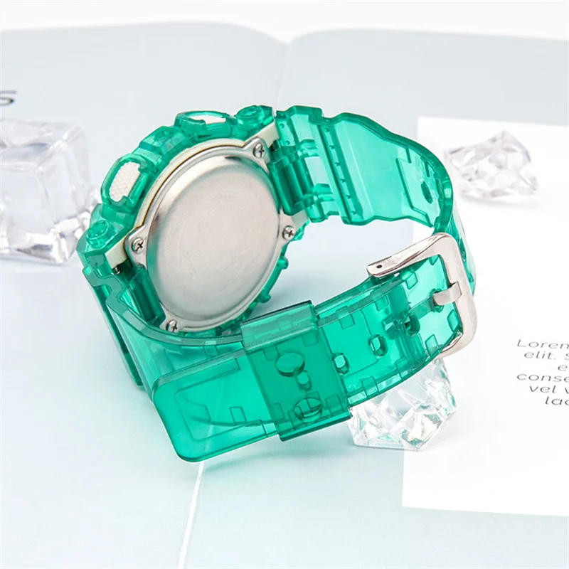 Strap + Case For Casio g-shock GMA-S110 120 130 TPU Watchband Transparent Bracelet Accessories With Tool