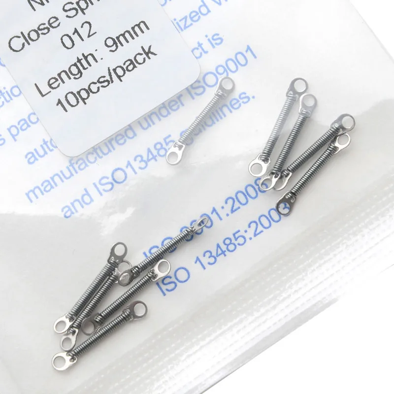 5 Packungen AZDENT Dental Kieferorthopädische Schließfederspule Niti Vorzähne Zahndrehmoment mit großem Zugring 0,008/0,010/0,12/0,014 – Detail 7
