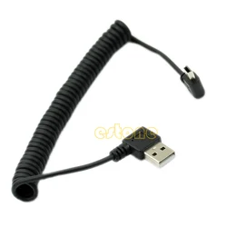 90 Degree Mini USB Cable USB to Mini USB Fast Data Charger Cable For MP3 MP4 Player Car DVR GPS Digital Camera