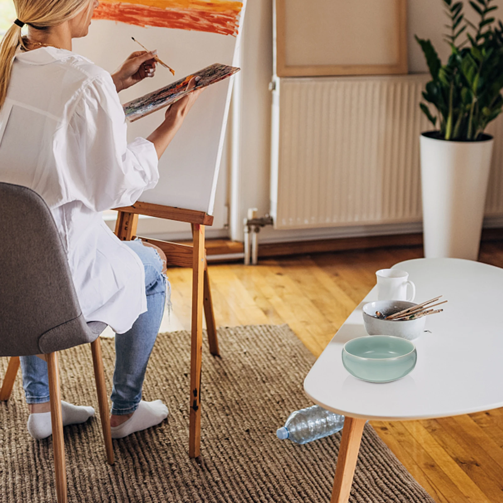 

Ceramic Ink Saucer Ink Brush Storage Water Dish Ink Brush Washer