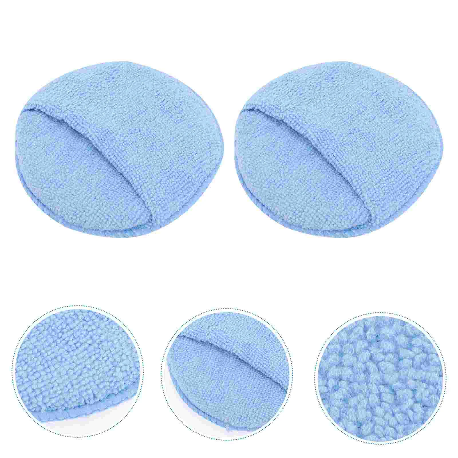 

6 Pcs Polishing and Waxing Sponge Car Applicator Pads Accessory Microfiber Sponges Buffing